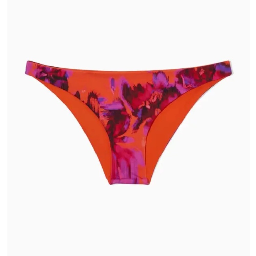 COS REVERSIBLE PRINTED Brazilian Bikini Bottoms Size 8